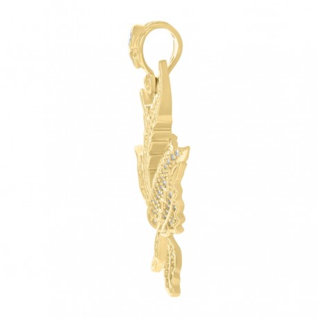 10Kt Gold Cz Pendant