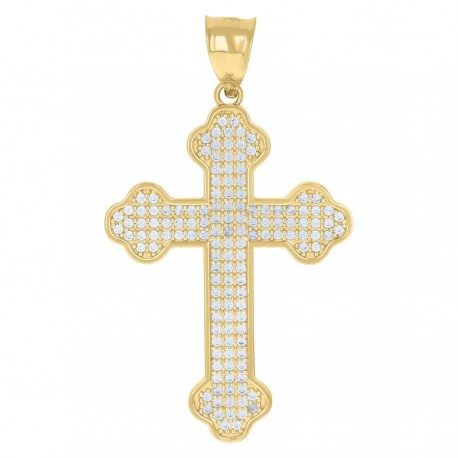10Kt Gold Cz Pendant