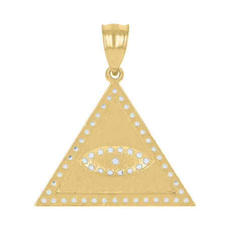 10Kt Gold Cz Pendant