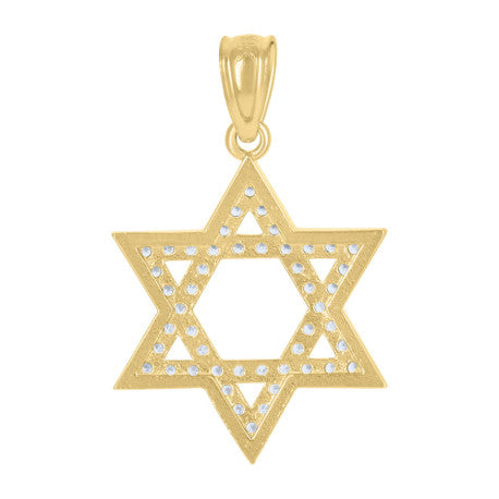 10Kt Gold Cz Pendant