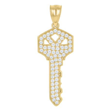 10Kt Gold Cz Pendant