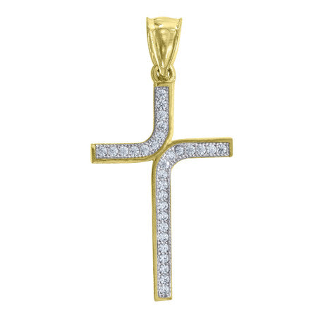 10Kt Gold Cz Pendant