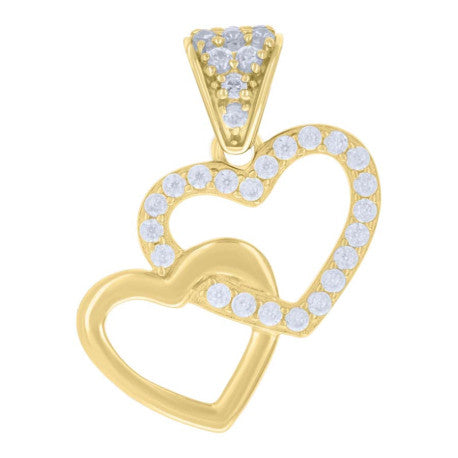 10Kt Gold Cz Pendant