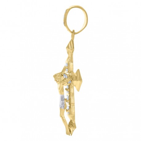 10Kt Gold Cz Pendant