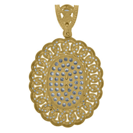 10Kt Gold Cz Pendant