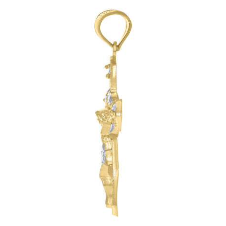 10Kt Gold Cz Pendant