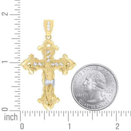 10Kt Gold Cz Pendant