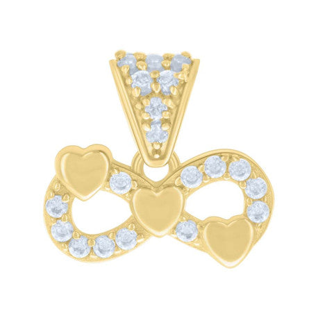 10Kt Gold Cz Pendant