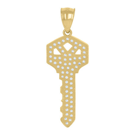10Kt Gold Cz Pendant