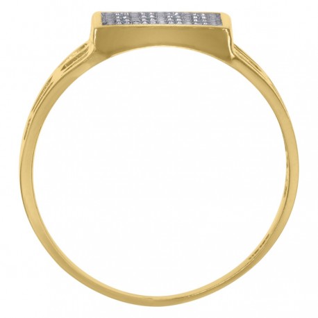 10Kt Gold Cz Ring