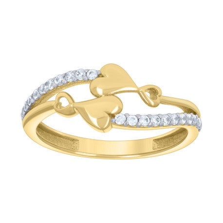 10Kt Gold Cz Ring