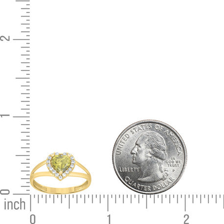 10Kt Gold Cz Ring