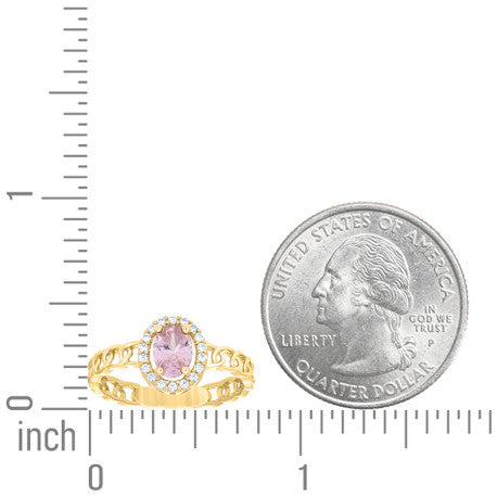 10Kt Gold Cz Ring
