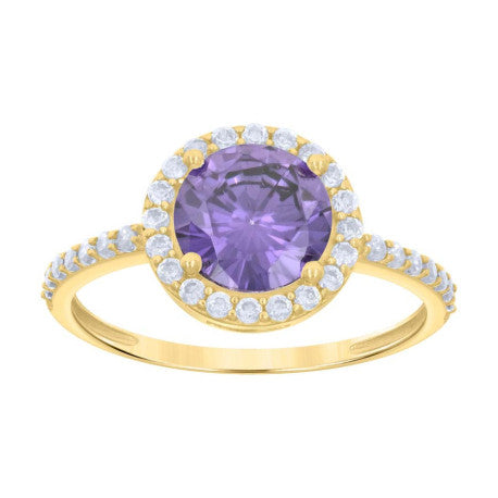 10Kt Gold Cz Ring