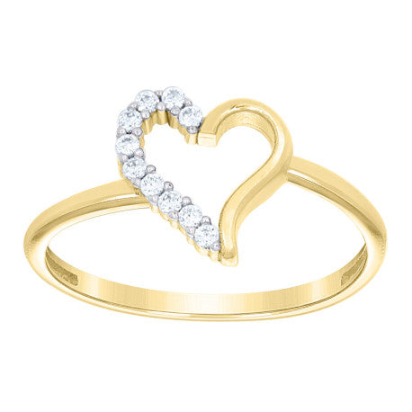 10Kt Gold Cz Ring