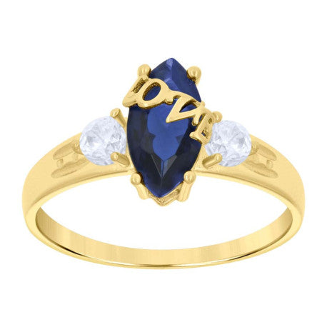 10Kt Gold Cz Ring