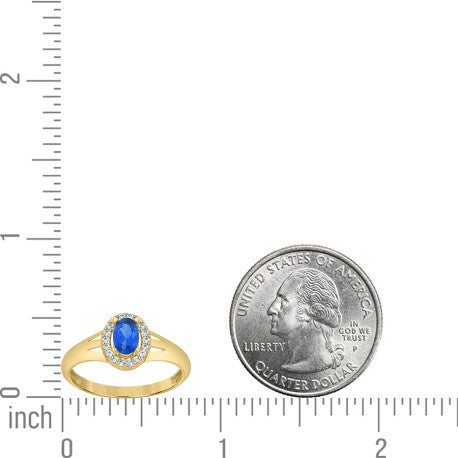 10Kt Gold Cz Ring
