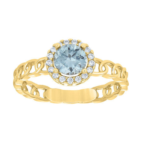 10Kt Gold Cz Ring