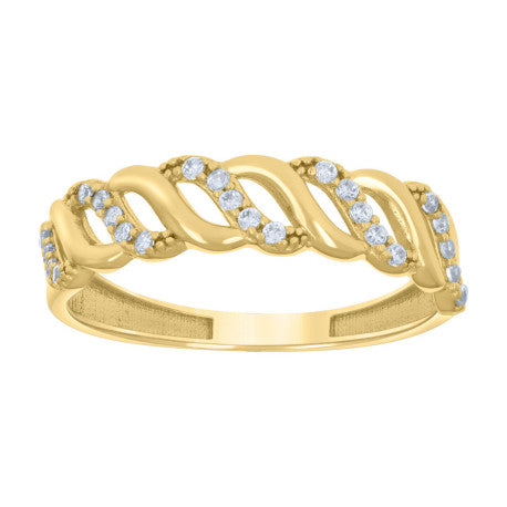 10Kt Gold Cz Ring