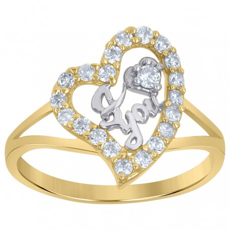 10Kt Gold Cz Ring