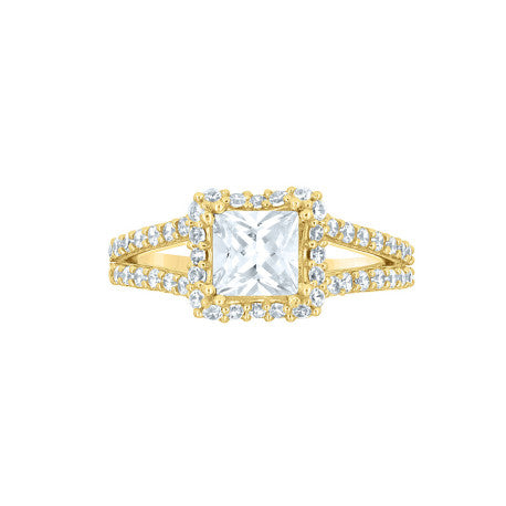 10Kt Gold Cz Ring