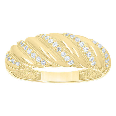 10Kt Gold Cz Ring