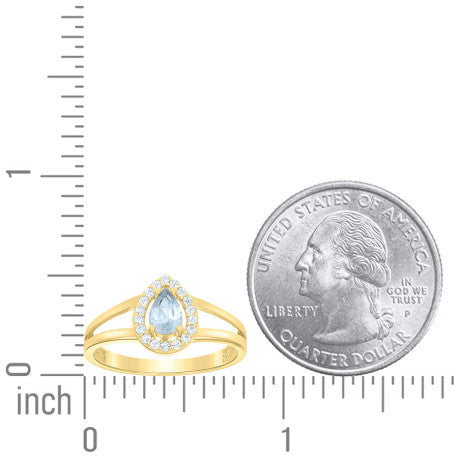 10Kt Gold Cz Ring