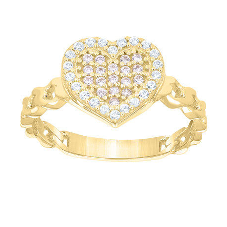 10Kt Gold Cz Ring