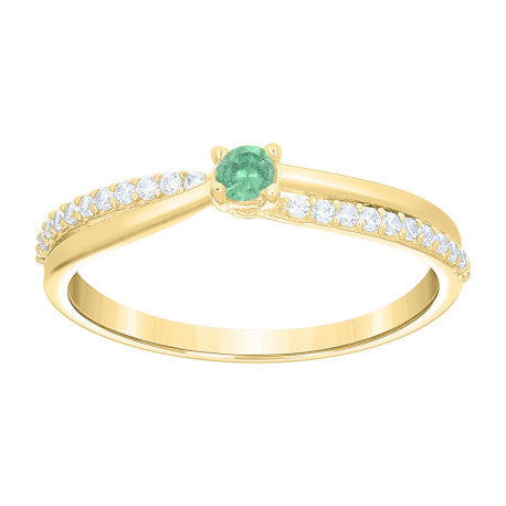 10Kt Gold Cz Ring