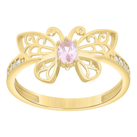 10Kt Gold Cz Ring