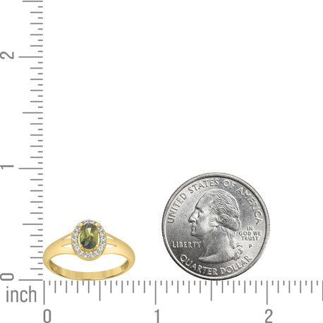 10Kt Gold Cz Ring