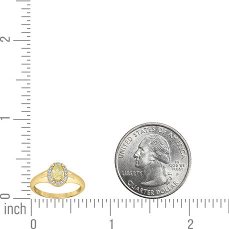 10Kt Gold Cz Ring