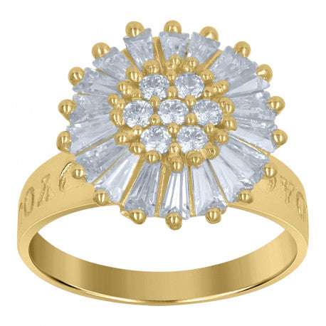 10Kt Gold Cz Ring