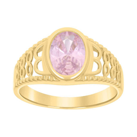 10Kt Gold Cz Baby Ring
