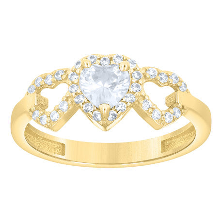 10Kt Gold Cz Ring