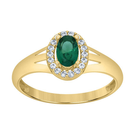 10Kt Gold Cz Ring