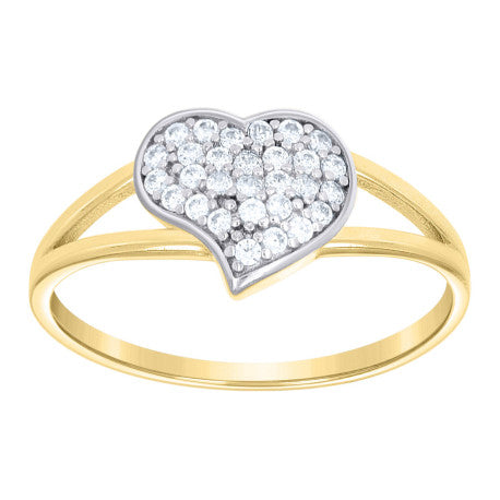 10Kt Gold Cz Ring