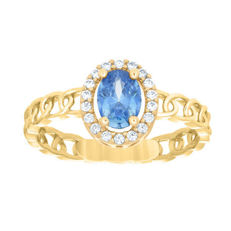 10Kt Gold Cz Ring
