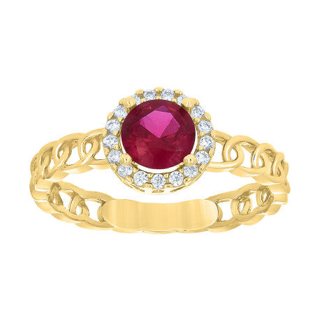 10Kt Gold Cz Ring