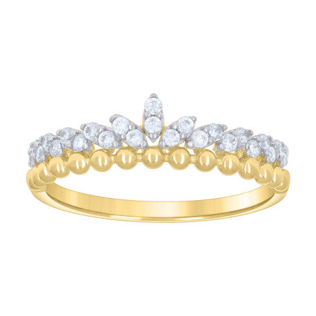 10Kt Gold Cz Ring