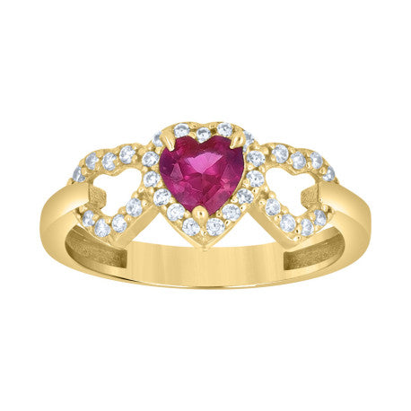 10Kt Gold Cz Ring