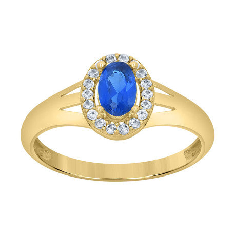 10Kt Gold Cz Ring