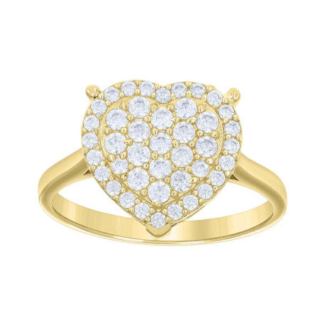 10Kt Gold Cz Ring