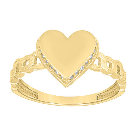 10Kt Gold Cz Ring