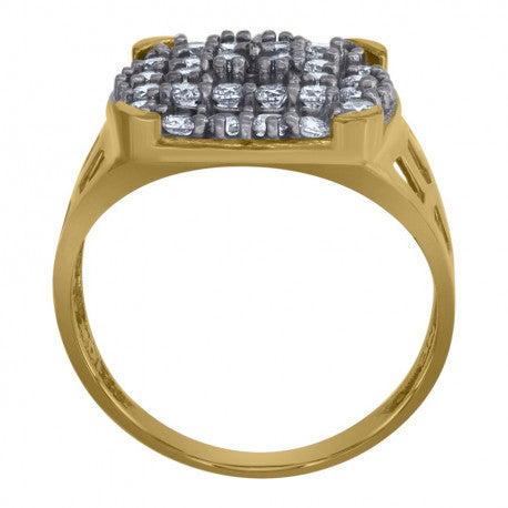 10Kt Gold Cz Ring