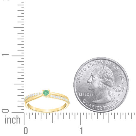 10Kt Gold Cz Ring