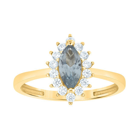 10Kt Gold Cz Ring