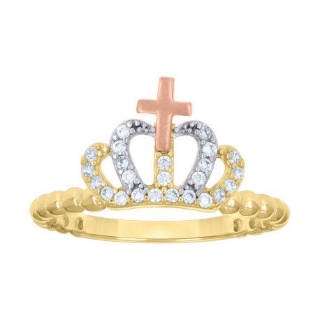 10Kt Gold Cz Ring