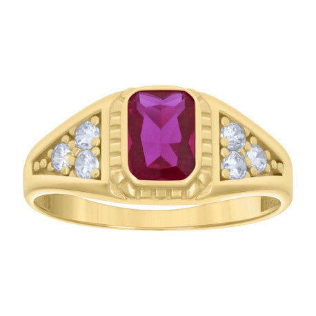10Kt Gold Cz Ring