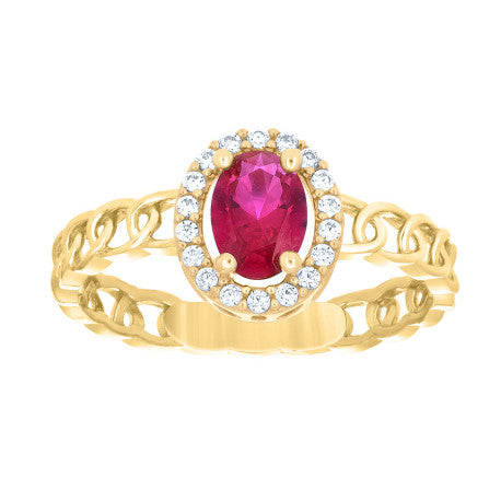 10Kt Gold Cz Ring